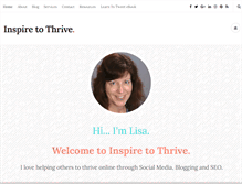Tablet Screenshot of inspiretothrive.com